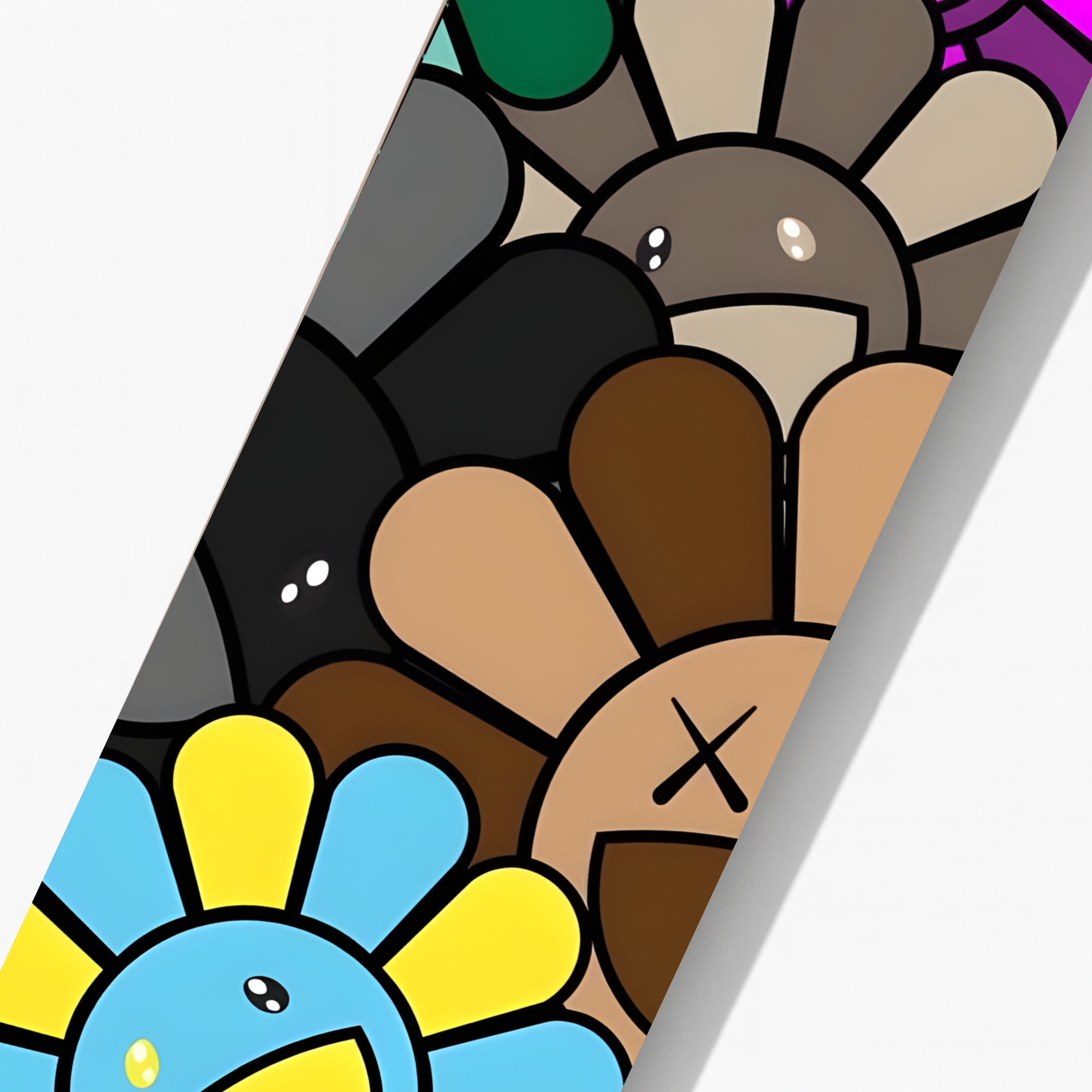 Takashi Murakami Inspired Flower Skateboard